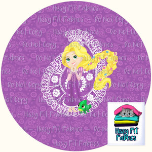 Digital File - Paisley Princess - Lovely Locks Princess Panels